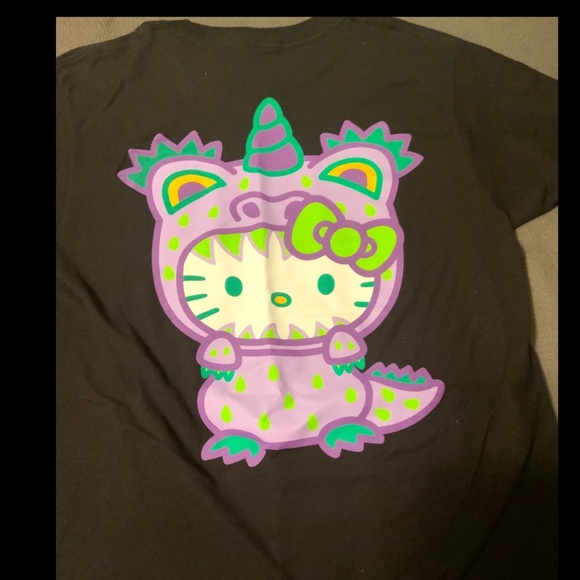 Hello Kitty Sweet Kaiju Unicorn T-Shirt NEW graphic T - Picture 1 of 2